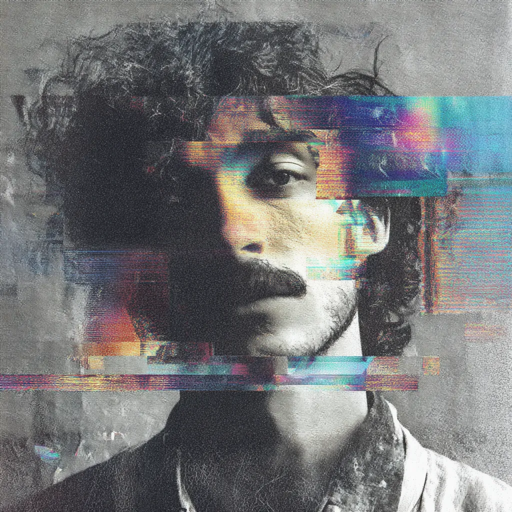 lightcloud5132 Portrait that dissolves into glitch fragments an 8dc81c09-a4aa-4443-928b-389090d3393a