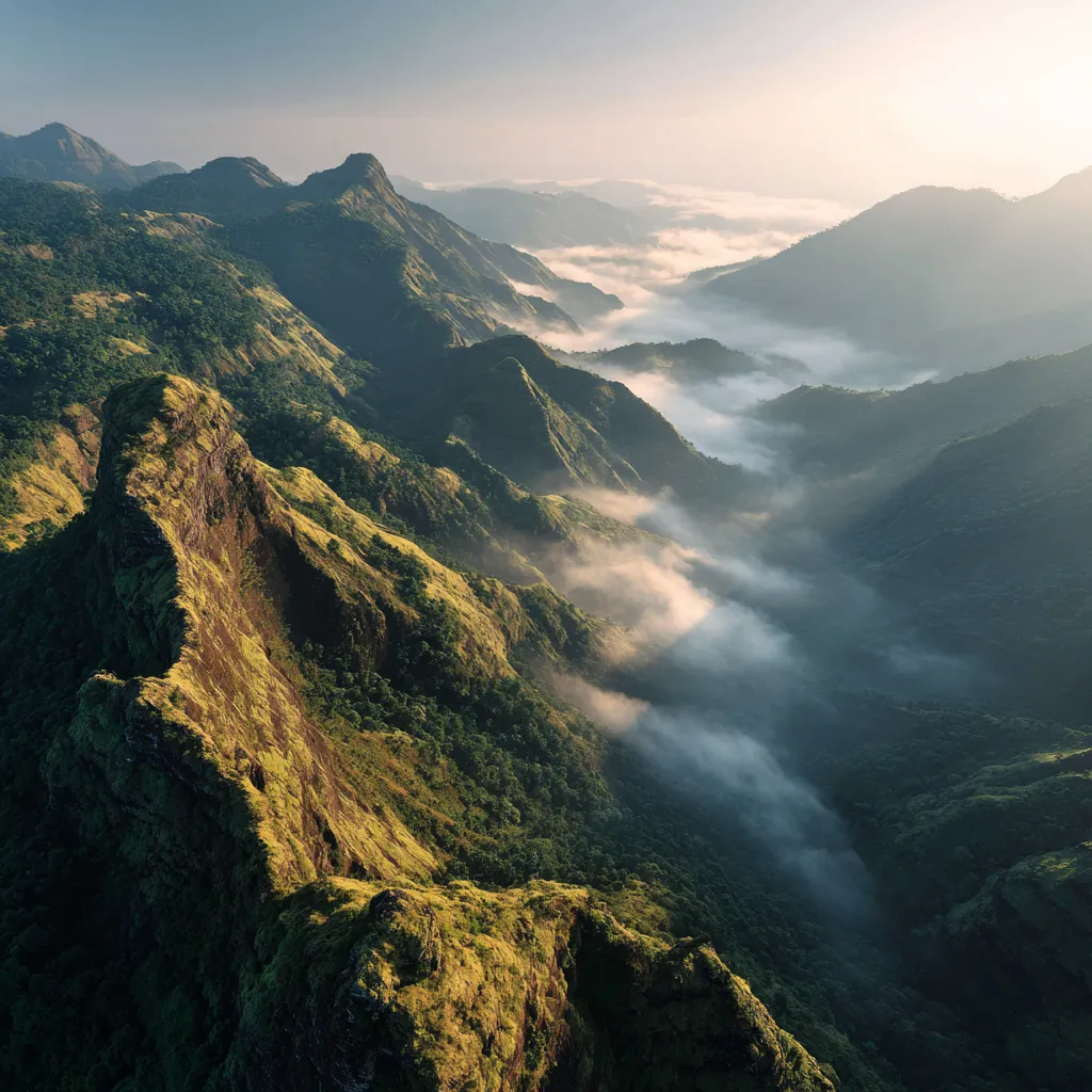 lightcloud5132 breathtaking aerial view of misty mountain valle 9344cef4-e1f3-432f-baff-fe21eb1af0a4