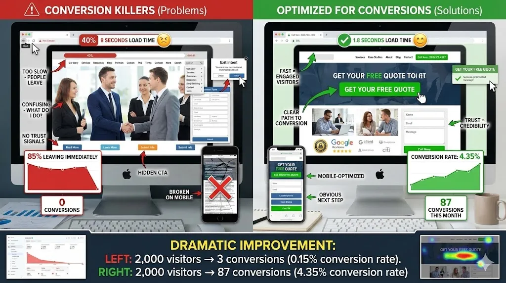 No Customers from Website